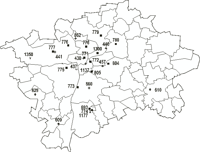 Map of Prague