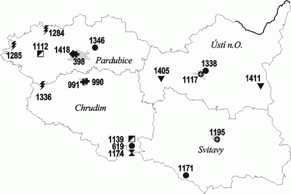 Map - Pardubice region